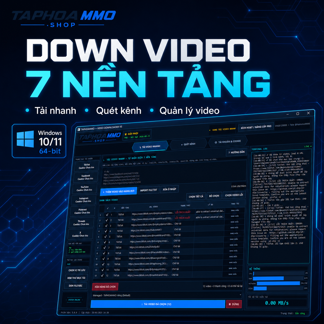 Down Video 7 Nền Tảng